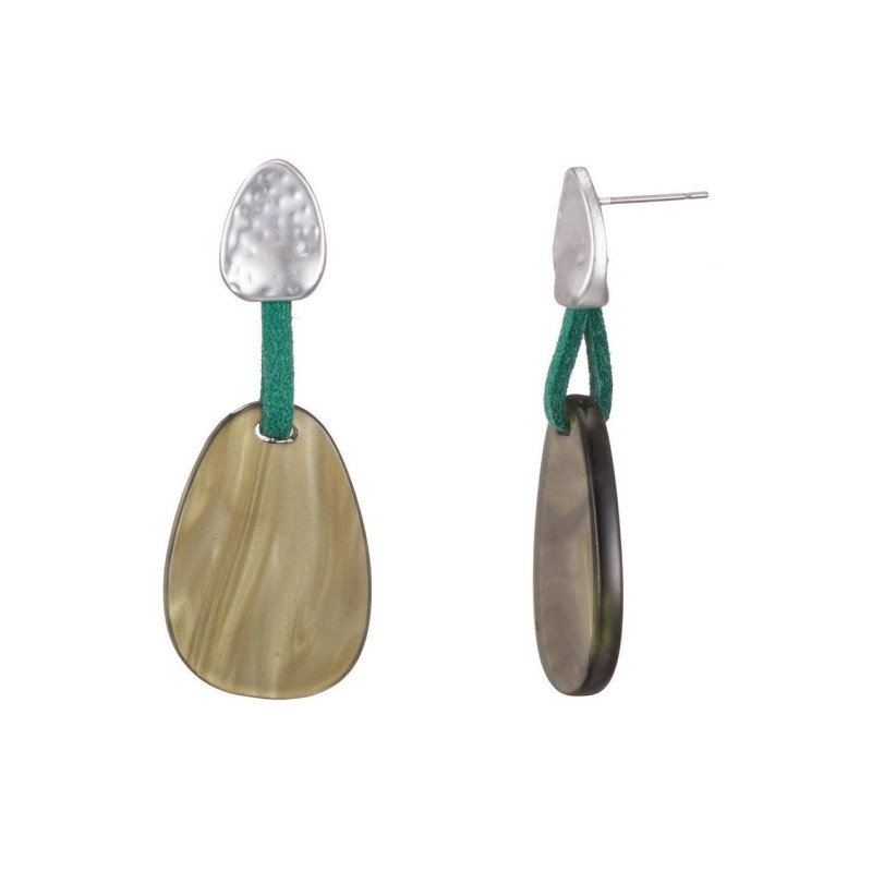 Ellea Boucle d'oreille tige vert