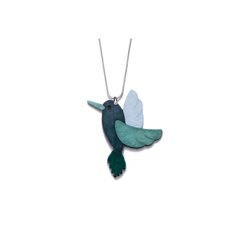 Oreline Sautoir bleu vert