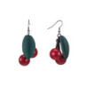 Kloe Boucle d'oreille tige rouge