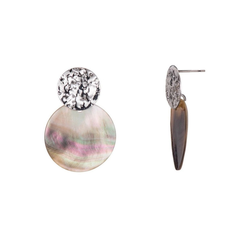 Serena Boucle d'oreille tige noir