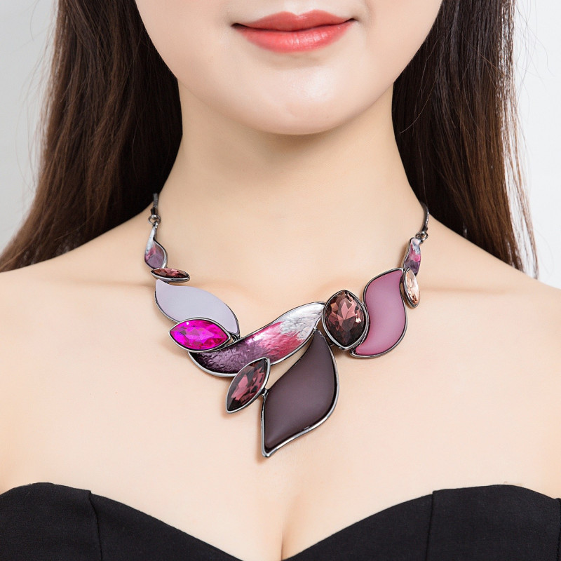 Adriana - Collier violet