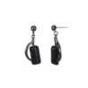 Elvina Boucle d'oreille tige noir