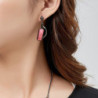 Elvina Boucle d'oreille tige noir