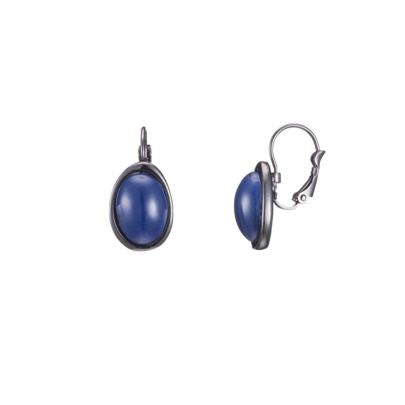 Adriel - Boucles d'oreilles dormeuse bleu
