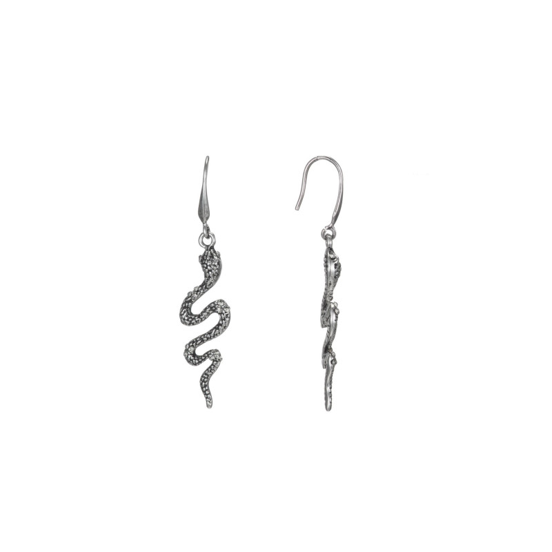 Ocelina Boucles d'oreilles crochet argenté