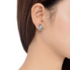 Kaya - Boucles d'oreilles clip grise