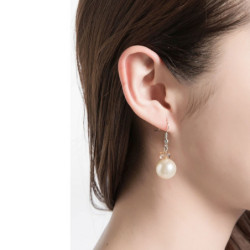 Severine Boucles d'oreilles fish hook beige