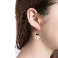 Severine Boucles d'oreilles fish hook noir