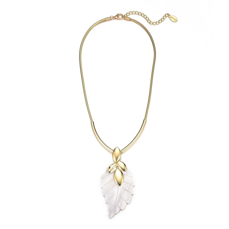 Sano Collier dore blanc