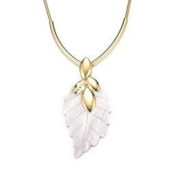Sano Collier dore blanc
