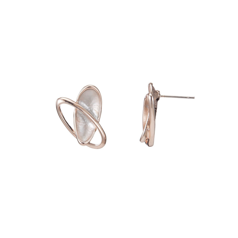 Izumi Boucle d oreille doree rose