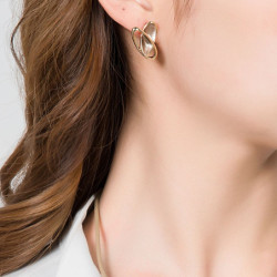 Izumi Boucle d oreille doree rose