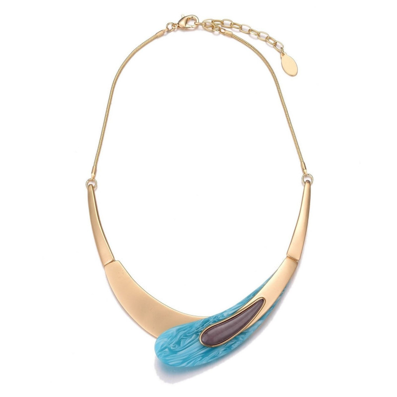 Anka Collier dore bleu