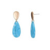Anka Boucle d oreille doree bleue
