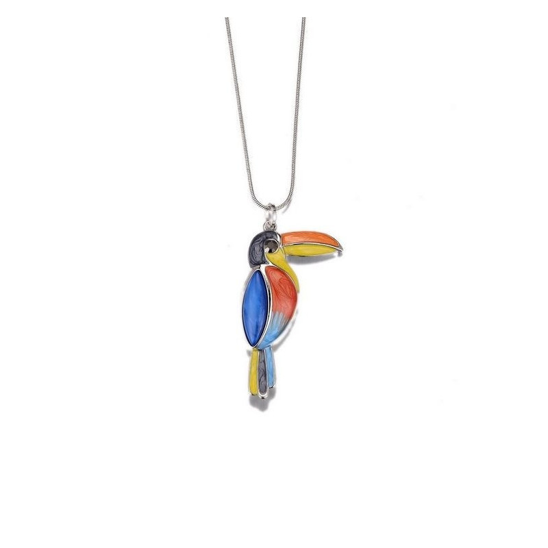 Oriane-Sautoir toucan multicolore