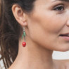 Chloe - Boucles d'oreilles rouge