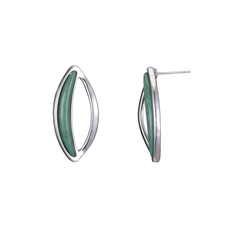 ARISU-Boucle d'oreille verte