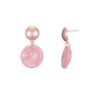 Furuta - Boucle d oreille doree rose