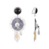 Lahya - Boucles d'oreilles clip gris