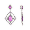 Lalya - Boucles d'oreilles clip violet