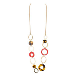 Sylene Sautoir doré léopard