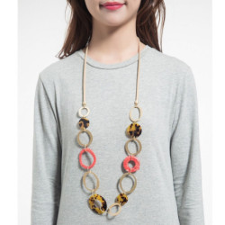 Sylene Sautoir doré léopard