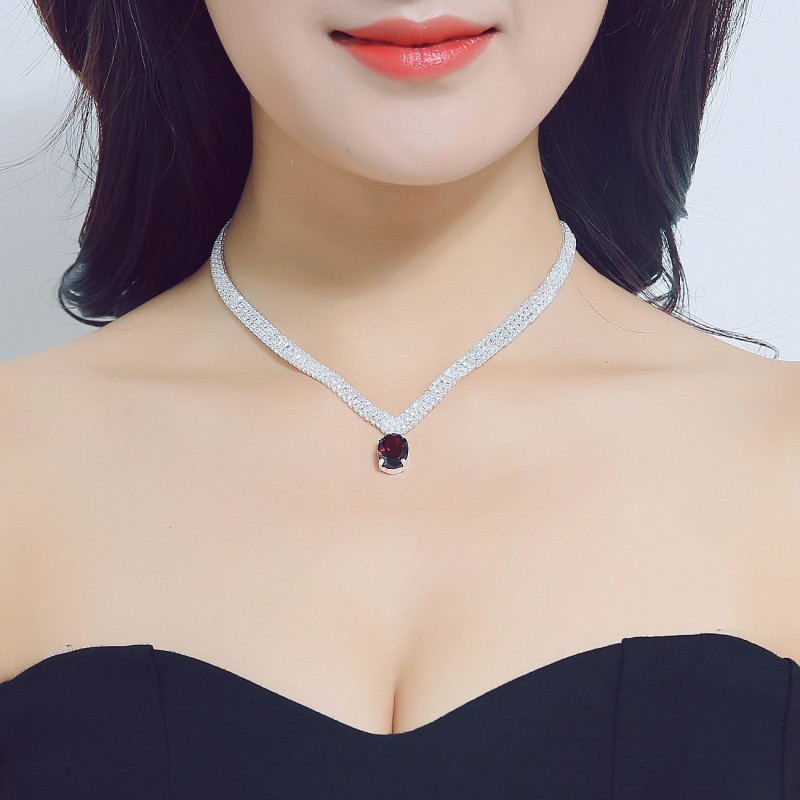 Winona Collier strass bordeaux