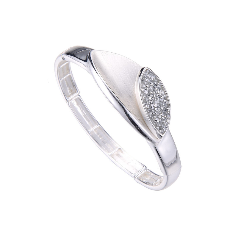 Gracia - Bracelet élastique argenté