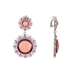 Doria - Boucle d'oreilles clip orange