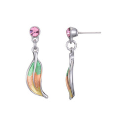 ABBIGAELLE-Boucle d'oreille tige multicolore