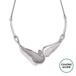 ADRIENNE-Collier gris