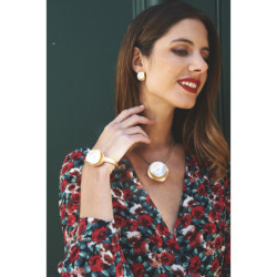 GAEA-Bracelet élastique doré