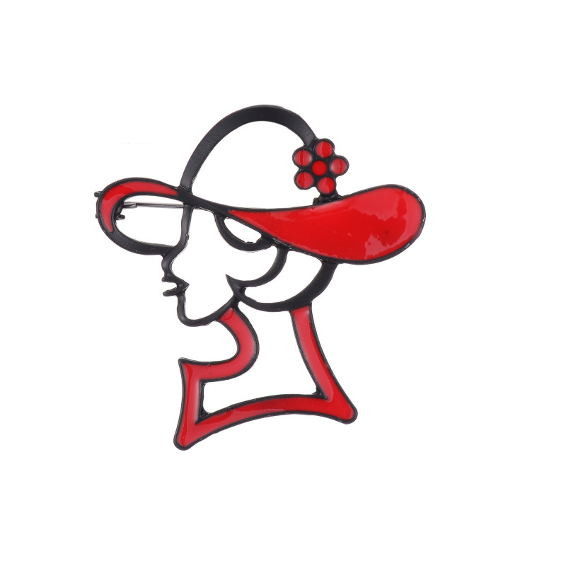 LOIS-Broche rouge