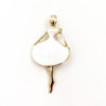 LORENE-Broche blanche
