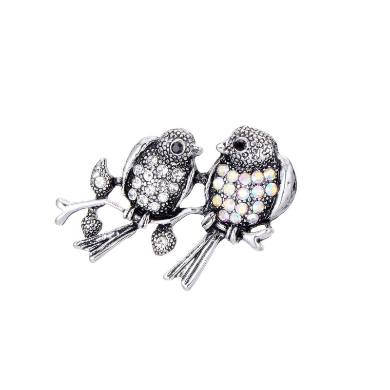 Perlette - Broche argentée