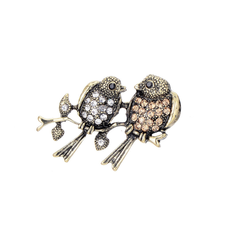 Perlette - Broche dorée