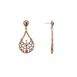 Lyne - boucles d'oreilles tige marron