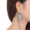 Ella - Boucles d'oreilles clip rose