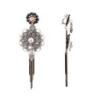 Ella - Boucles d'oreilles clip gris