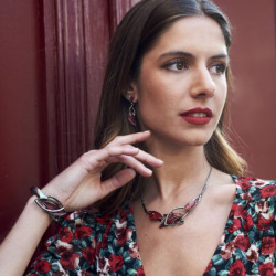 Brooklynn - Bracelet elastique rouge