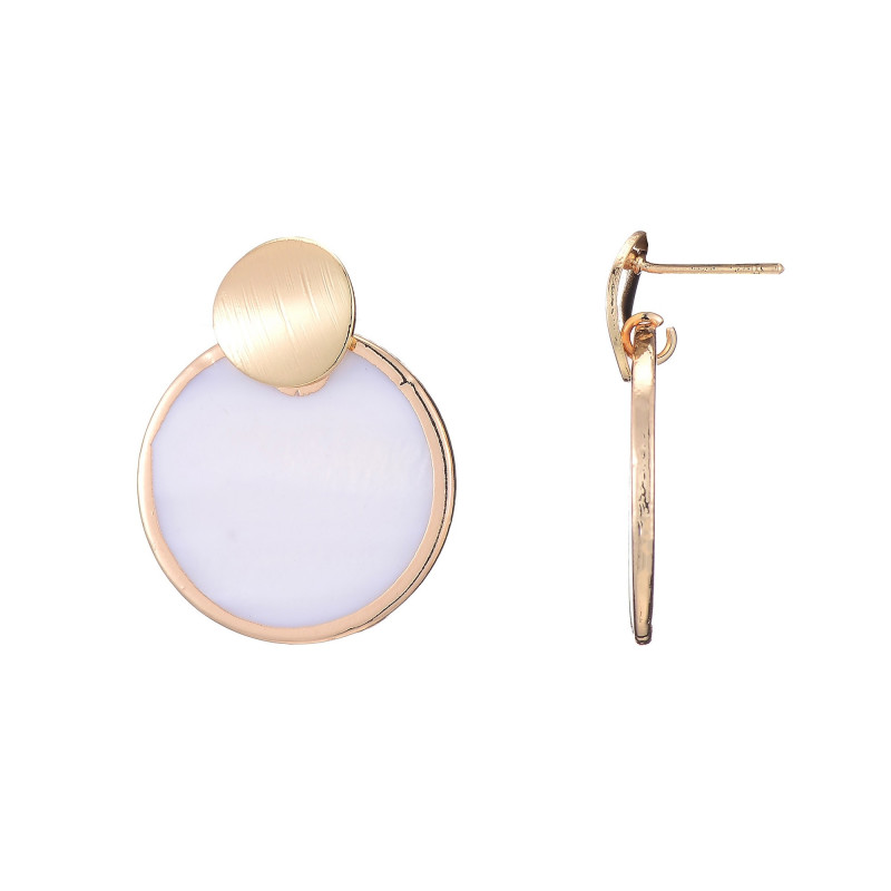 Samiya - Boucle d'oreille blanche