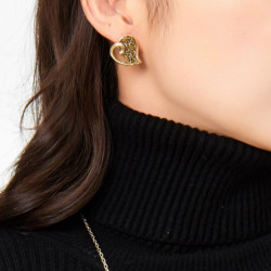 Hayfa - Boucle d'oreille dorée