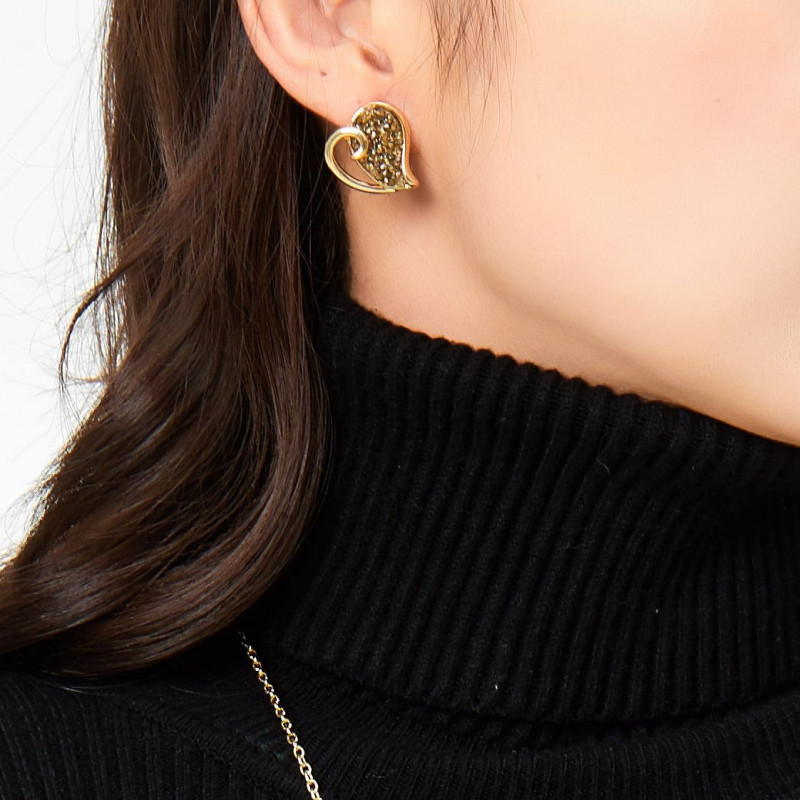 Hayfa - Boucle d'oreille dorée