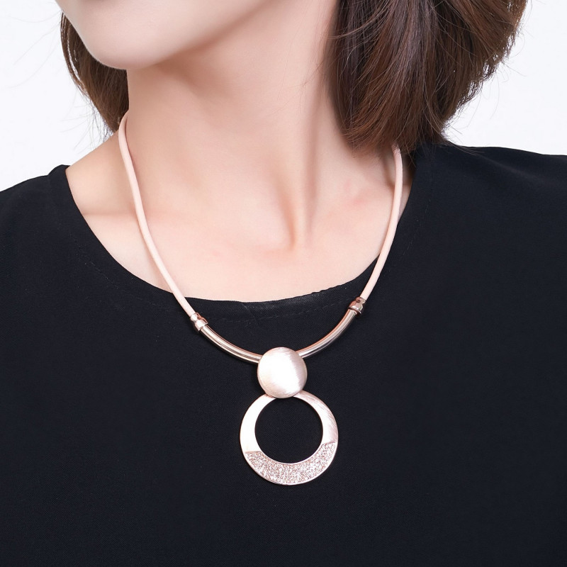 Galatea - Collier doré rose