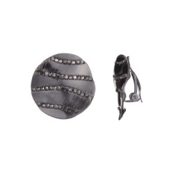 Galya - Boucle d'oreille noire