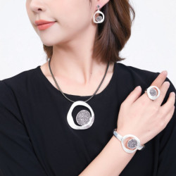 Genereuse - Bracelet élastique argenté