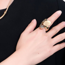 Georgina - Bague élastique argentée