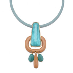 Barza - Collier bleu