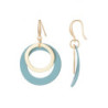 Bayda - Boucle d'oreille crochet bleue