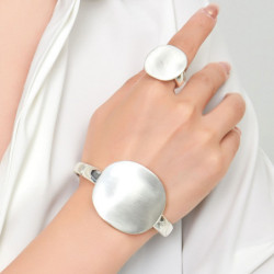 Heaven - Bague élastique argentée